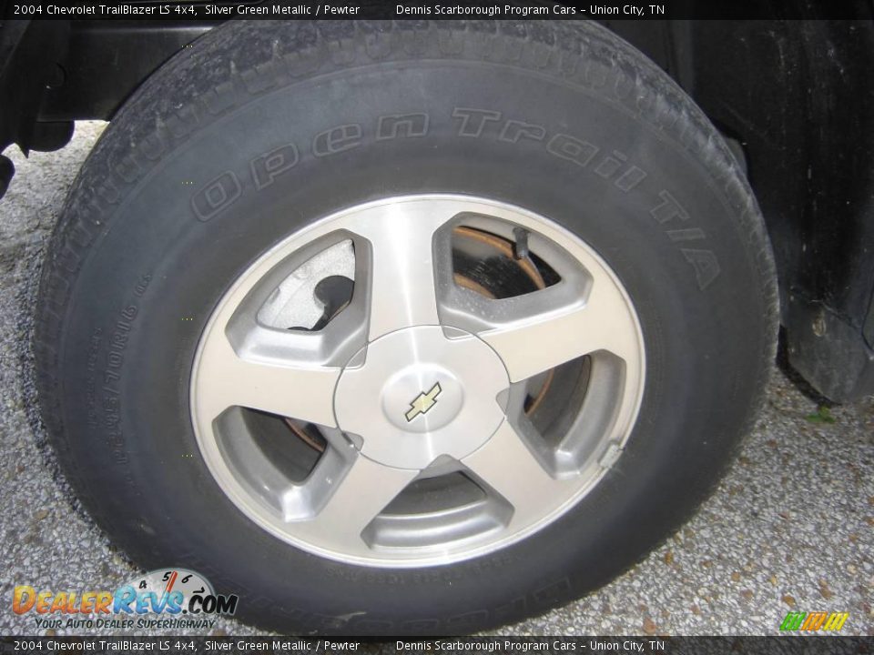 2004 Chevrolet TrailBlazer LS 4x4 Silver Green Metallic / Pewter Photo #6