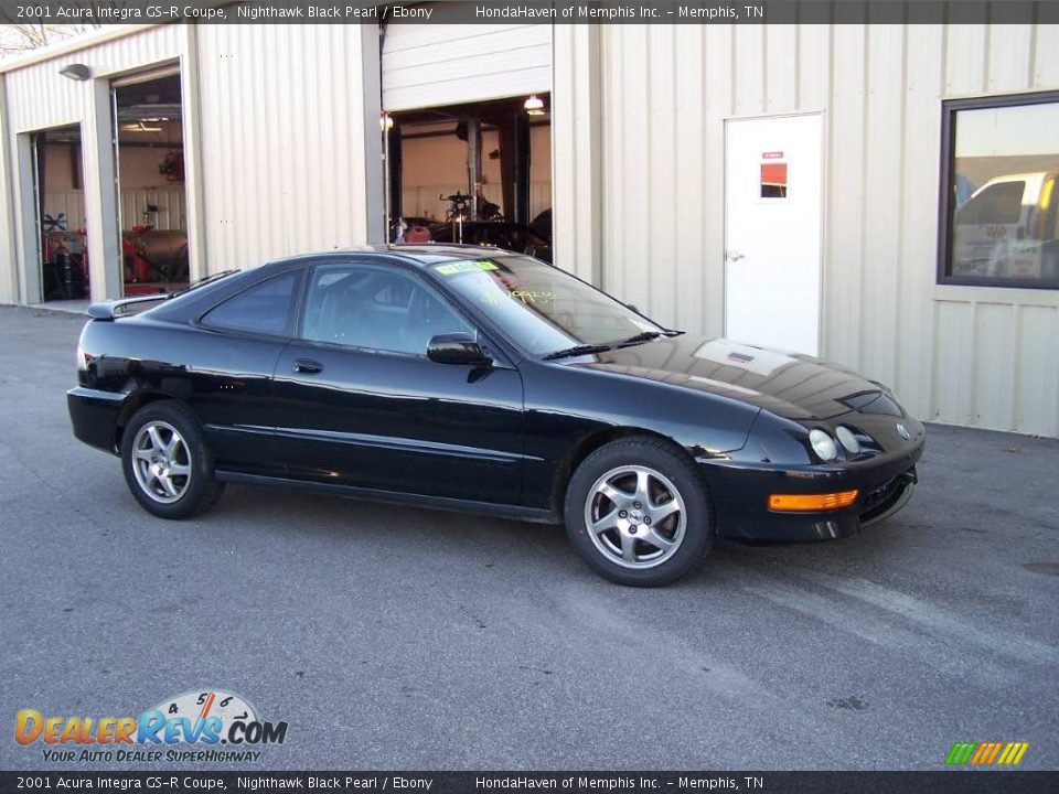 2001 Acura Integra GS-R Coupe Nighthawk Black Pearl / Ebony Photo #3