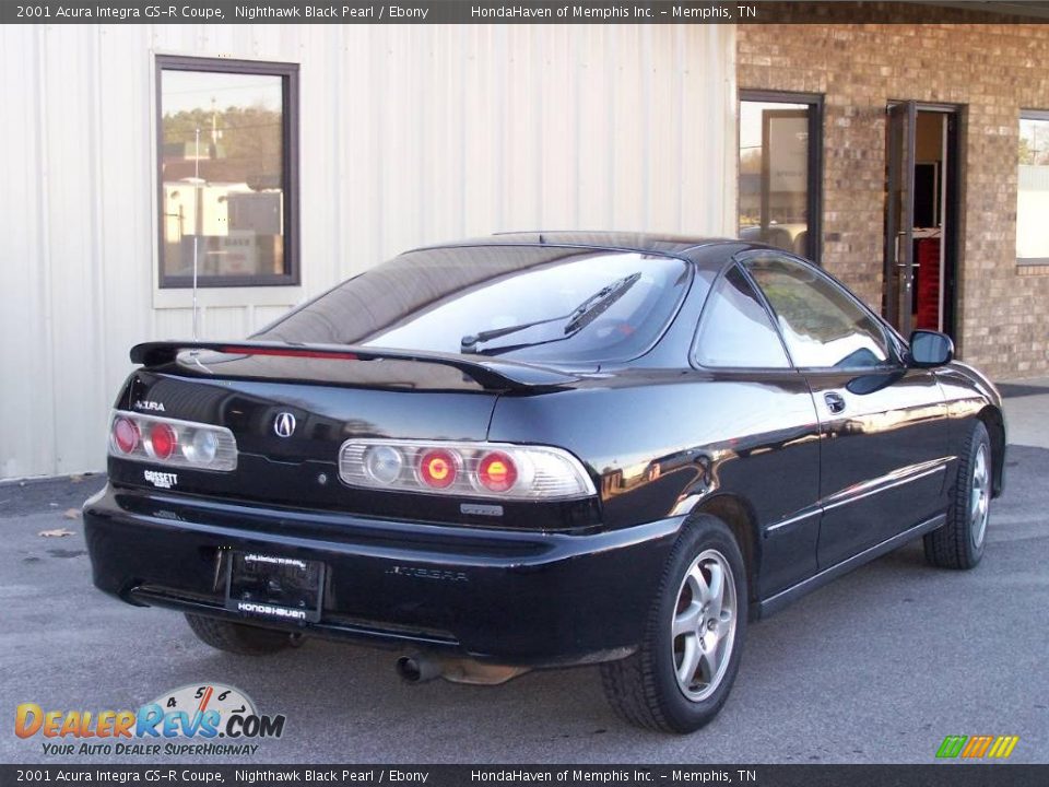 2001 Acura Integra GS-R Coupe Nighthawk Black Pearl / Ebony Photo #4