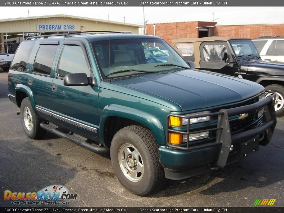 2000 Chevrolet Tahoe Z71 4x4 Emerald Green Metallic / Medium Oak Photo
