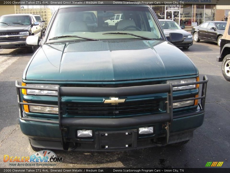 2000 Chevrolet Tahoe Z71 4x4 Emerald Green Metallic / Medium Oak Photo #2