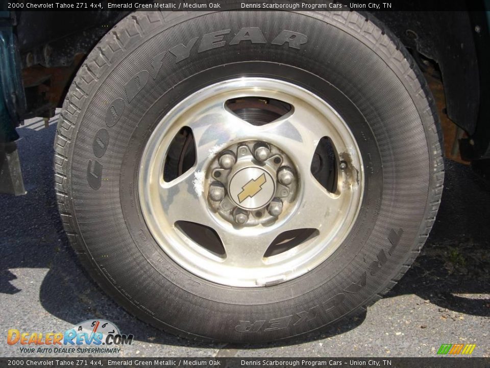 2000 Chevrolet Tahoe Z71 4x4 Emerald Green Metallic / Medium Oak Photo #6