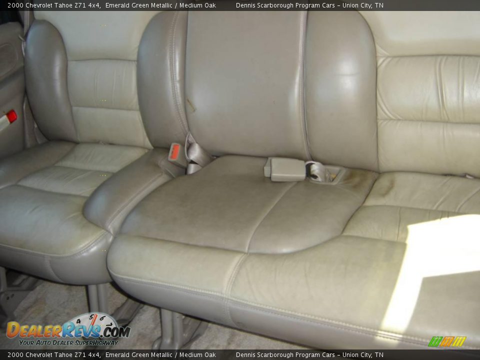 2000 Chevrolet Tahoe Z71 4x4 Emerald Green Metallic / Medium Oak Photo #12