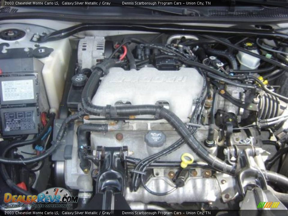 2003 Chevrolet Monte Carlo LS Galaxy Silver Metallic / Gray Photo #7