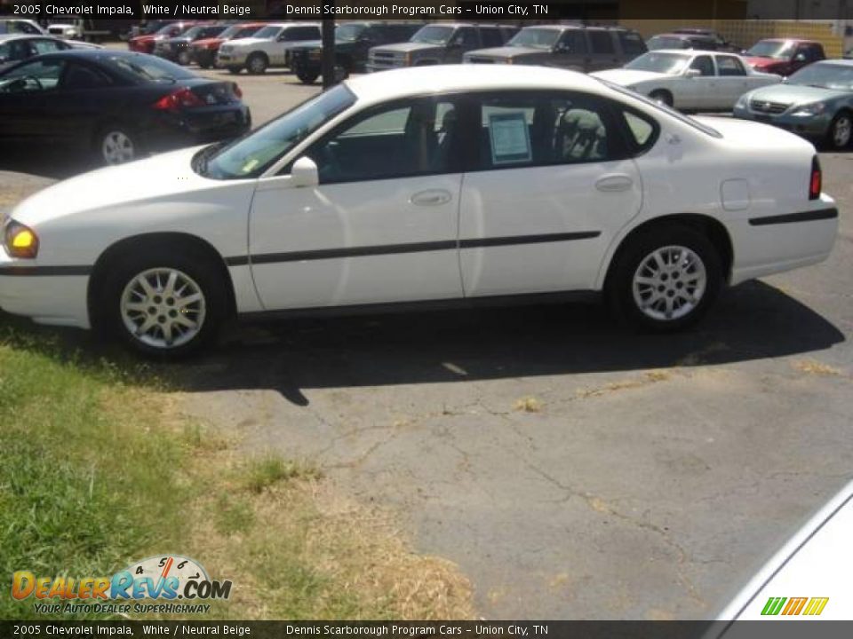 2005 Chevrolet Impala White / Neutral Beige Photo #1