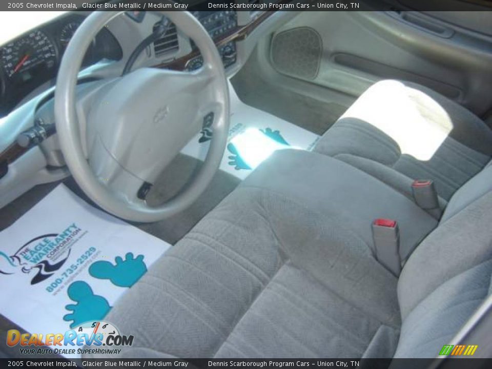 2005 Chevrolet Impala Glacier Blue Metallic / Medium Gray Photo #5