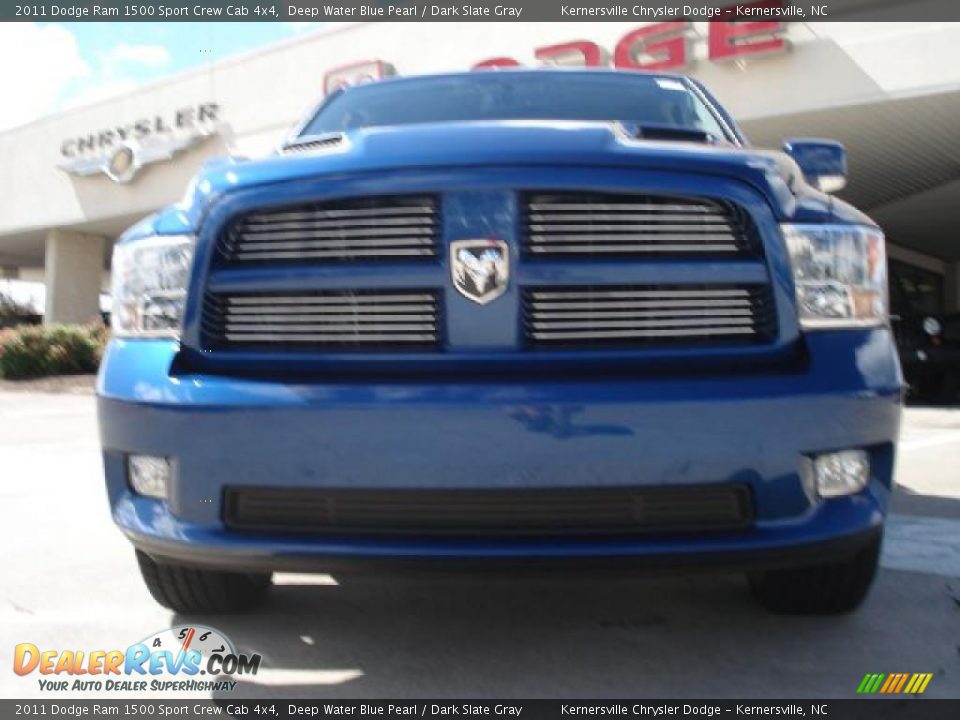 2011 Dodge Ram 1500 Sport Crew Cab 4x4 Deep Water Blue Pearl / Dark Slate Gray Photo #8