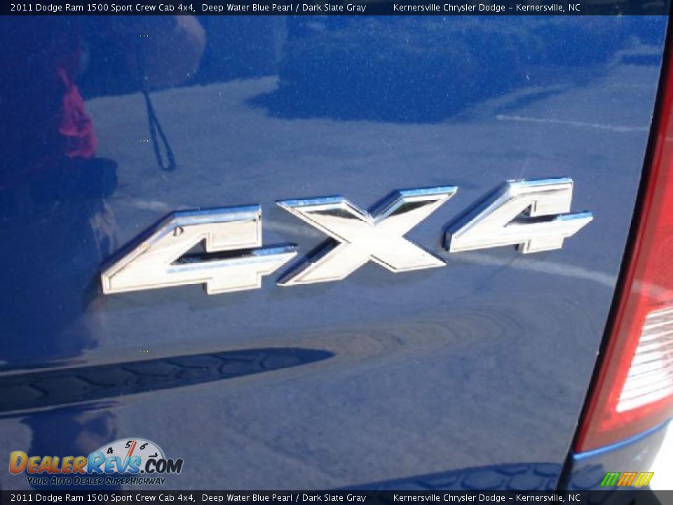 2011 Dodge Ram 1500 Sport Crew Cab 4x4 Deep Water Blue Pearl / Dark Slate Gray Photo #14