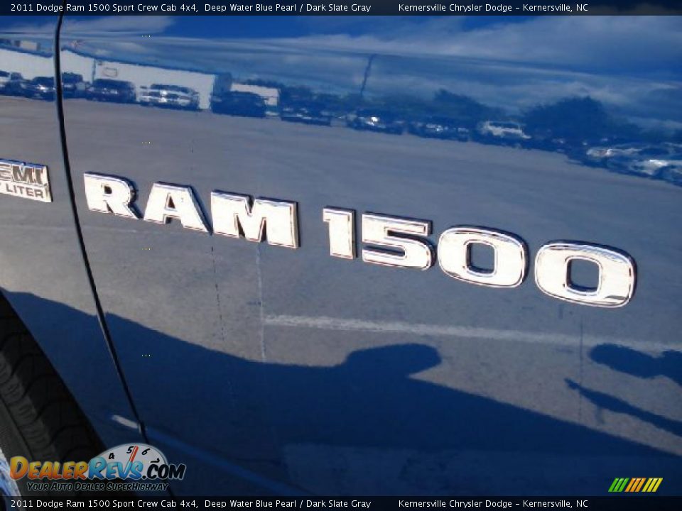 2011 Dodge Ram 1500 Sport Crew Cab 4x4 Deep Water Blue Pearl / Dark Slate Gray Photo #18