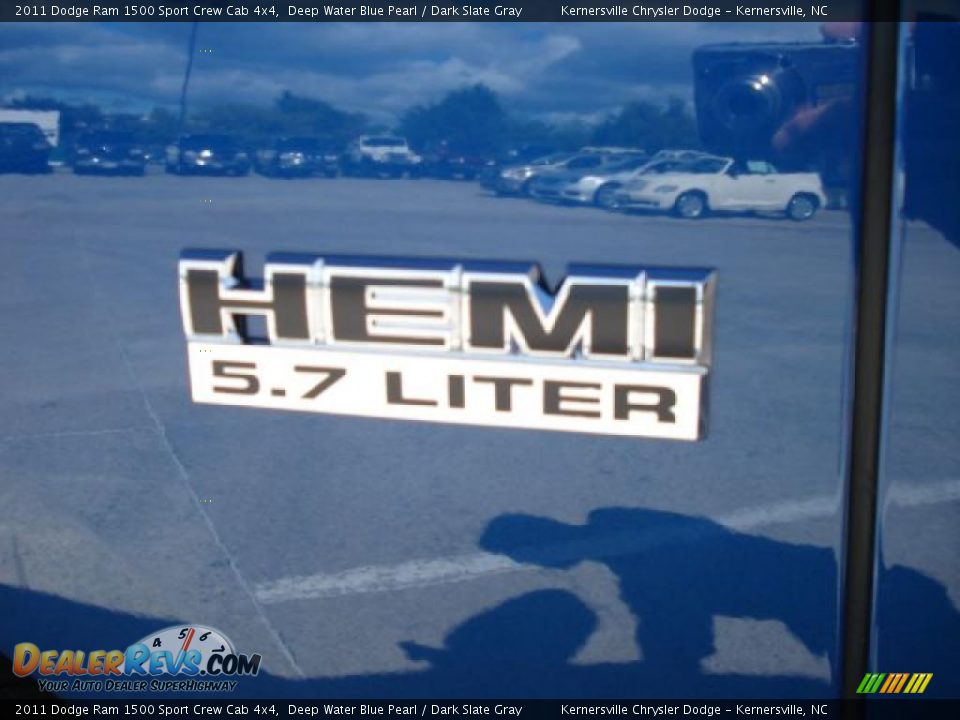 2011 Dodge Ram 1500 Sport Crew Cab 4x4 Deep Water Blue Pearl / Dark Slate Gray Photo #19