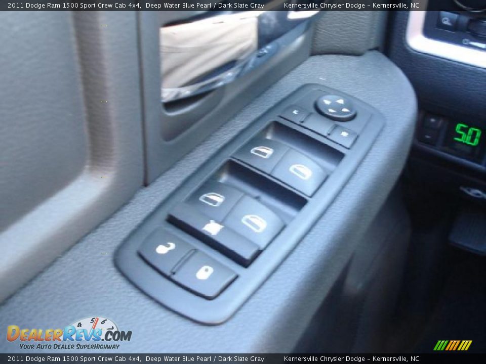 2011 Dodge Ram 1500 Sport Crew Cab 4x4 Deep Water Blue Pearl / Dark Slate Gray Photo #27