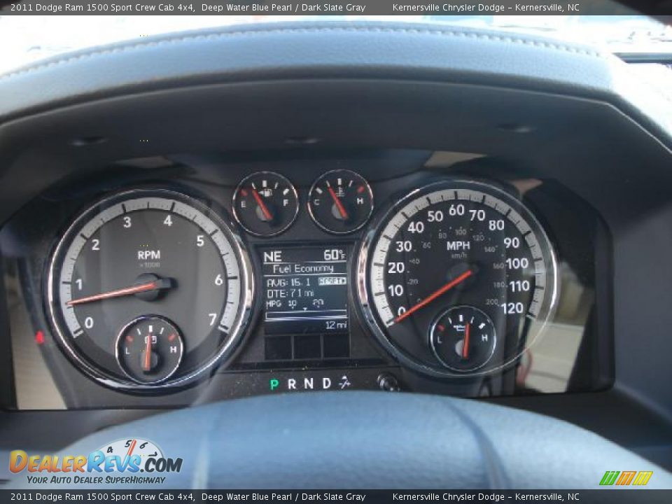 2011 Dodge Ram 1500 Sport Crew Cab 4x4 Deep Water Blue Pearl / Dark Slate Gray Photo #28