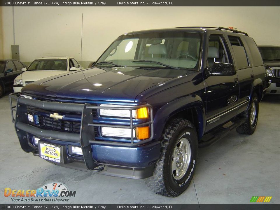 2000 Chevrolet Tahoe Z71 4x4 Indigo Blue Metallic / Gray Photo #1