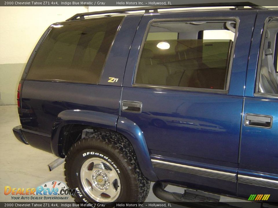 2000 Chevrolet Tahoe Z71 4x4 Indigo Blue Metallic / Gray Photo #4