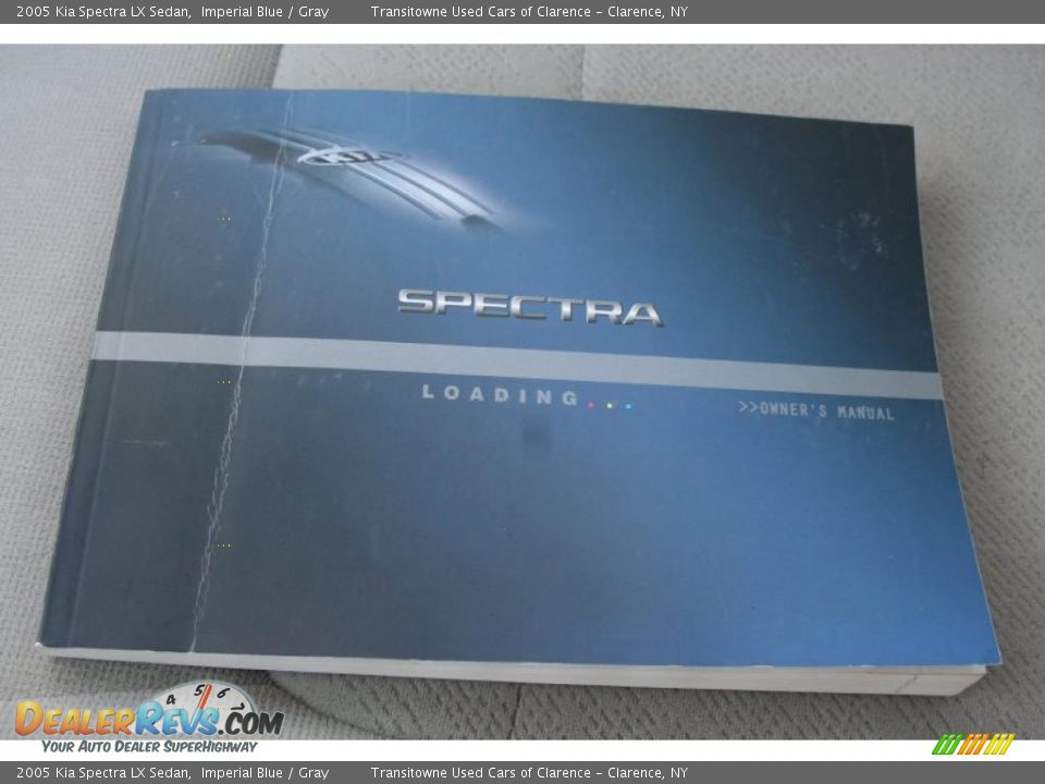 2005 Kia Spectra LX Sedan Imperial Blue / Gray Photo #4