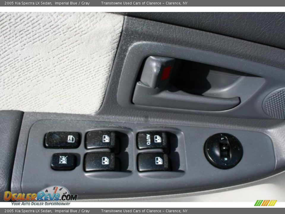 2005 Kia Spectra LX Sedan Imperial Blue / Gray Photo #6