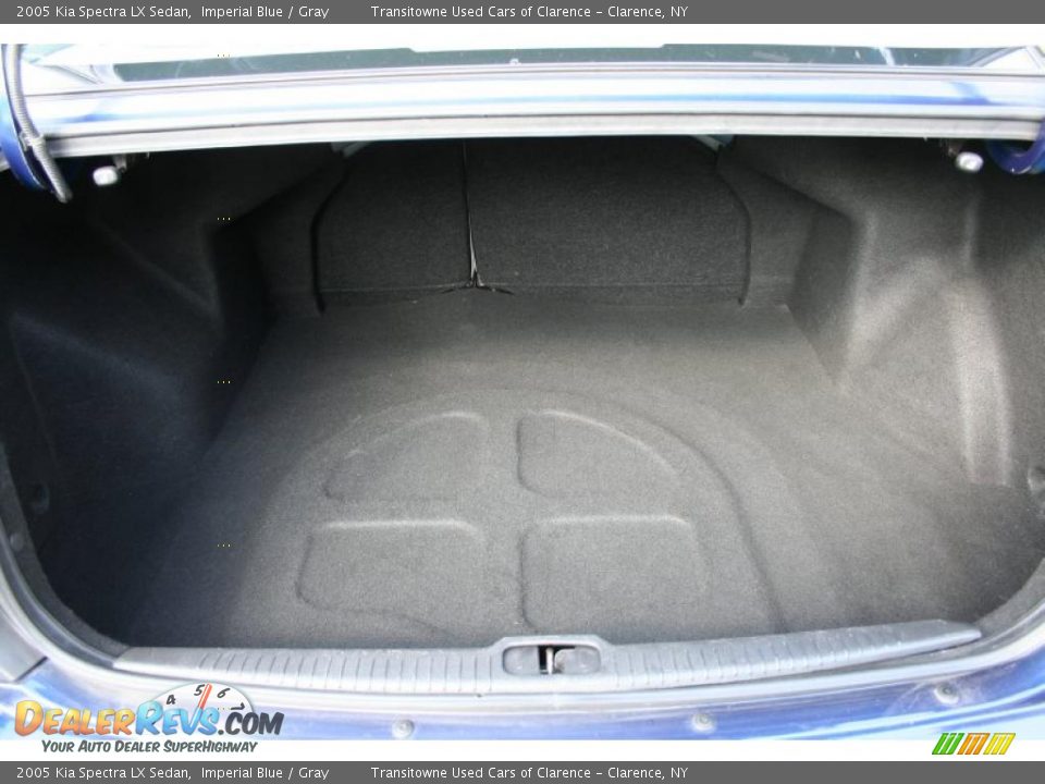 2005 Kia Spectra LX Sedan Imperial Blue / Gray Photo #11