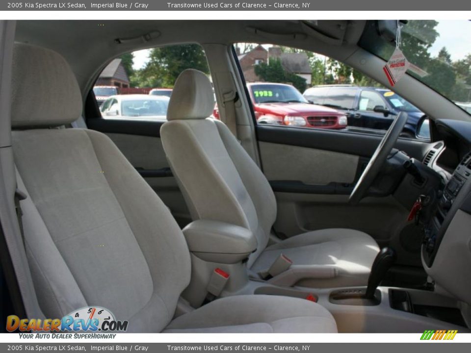 2005 Kia Spectra LX Sedan Imperial Blue / Gray Photo #18