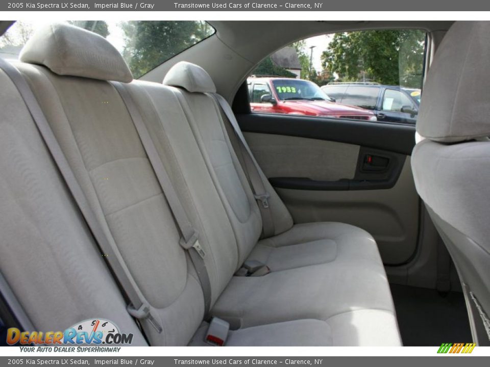 2005 Kia Spectra LX Sedan Imperial Blue / Gray Photo #19