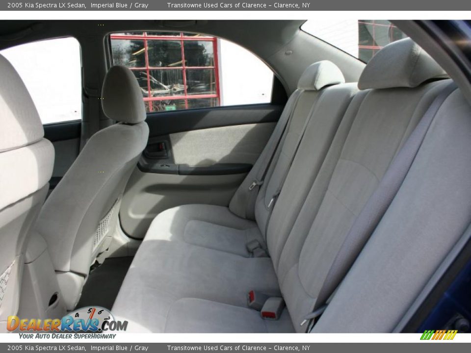 2005 Kia Spectra LX Sedan Imperial Blue / Gray Photo #20