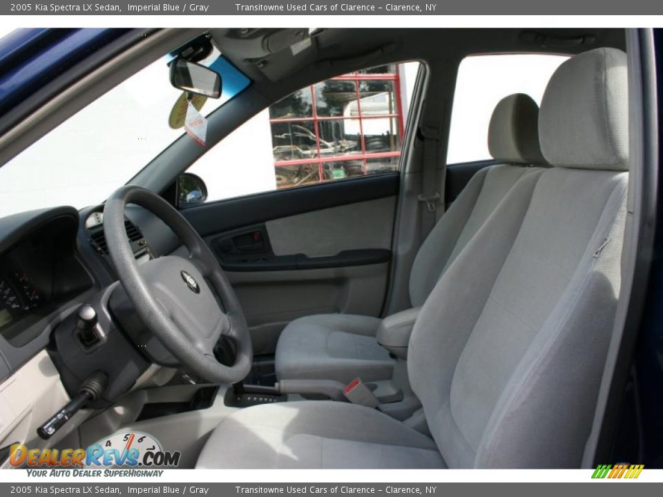 2005 Kia Spectra LX Sedan Imperial Blue / Gray Photo #21