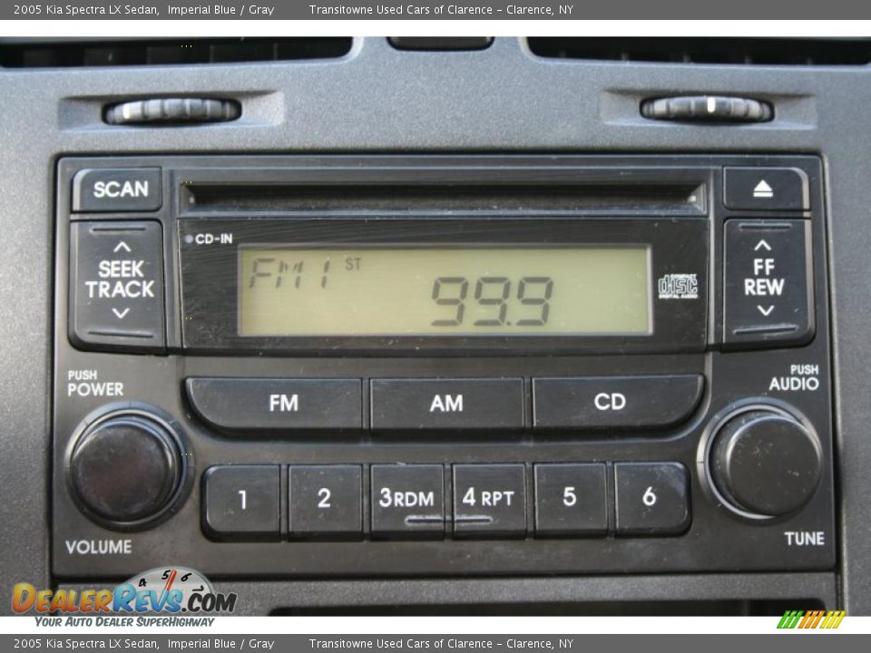 2005 Kia Spectra LX Sedan Imperial Blue / Gray Photo #24