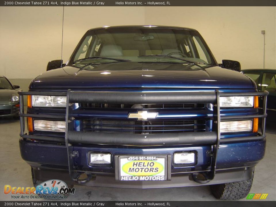 2000 Chevrolet Tahoe Z71 4x4 Indigo Blue Metallic / Gray Photo #30