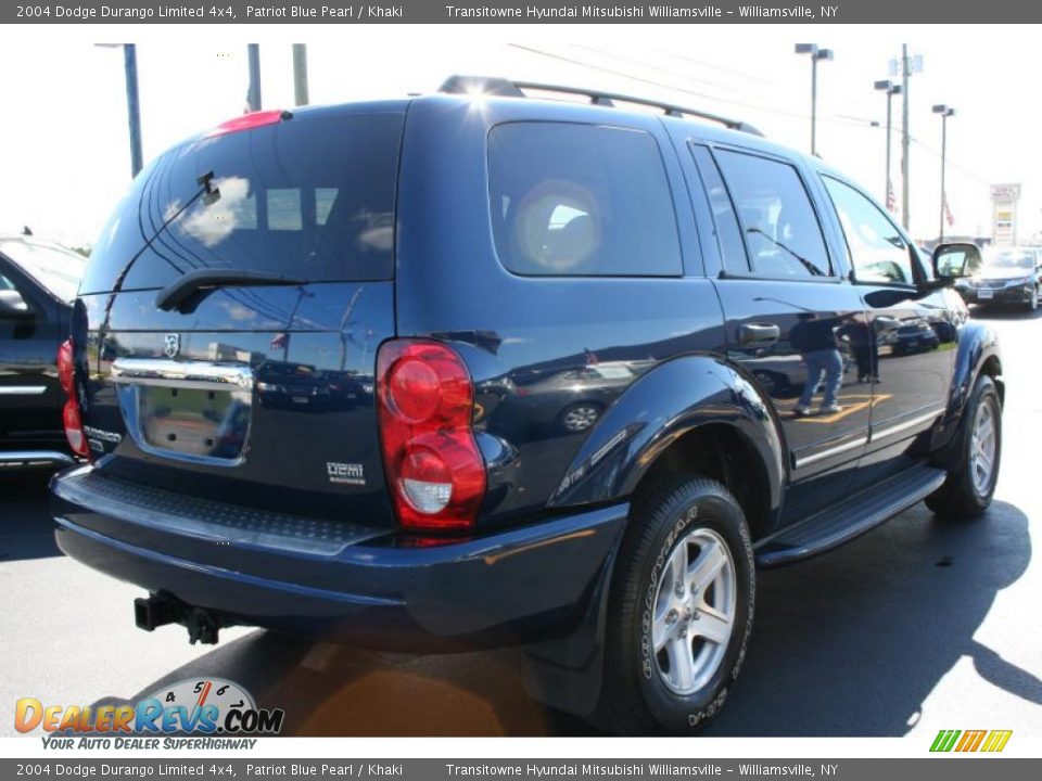 2004 Dodge Durango Limited 4x4 Patriot Blue Pearl / Khaki Photo #2