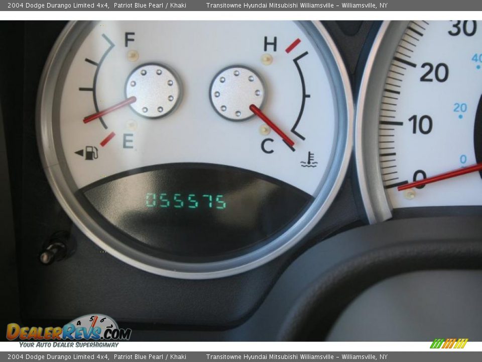 2004 Dodge Durango Limited 4x4 Patriot Blue Pearl / Khaki Photo #3