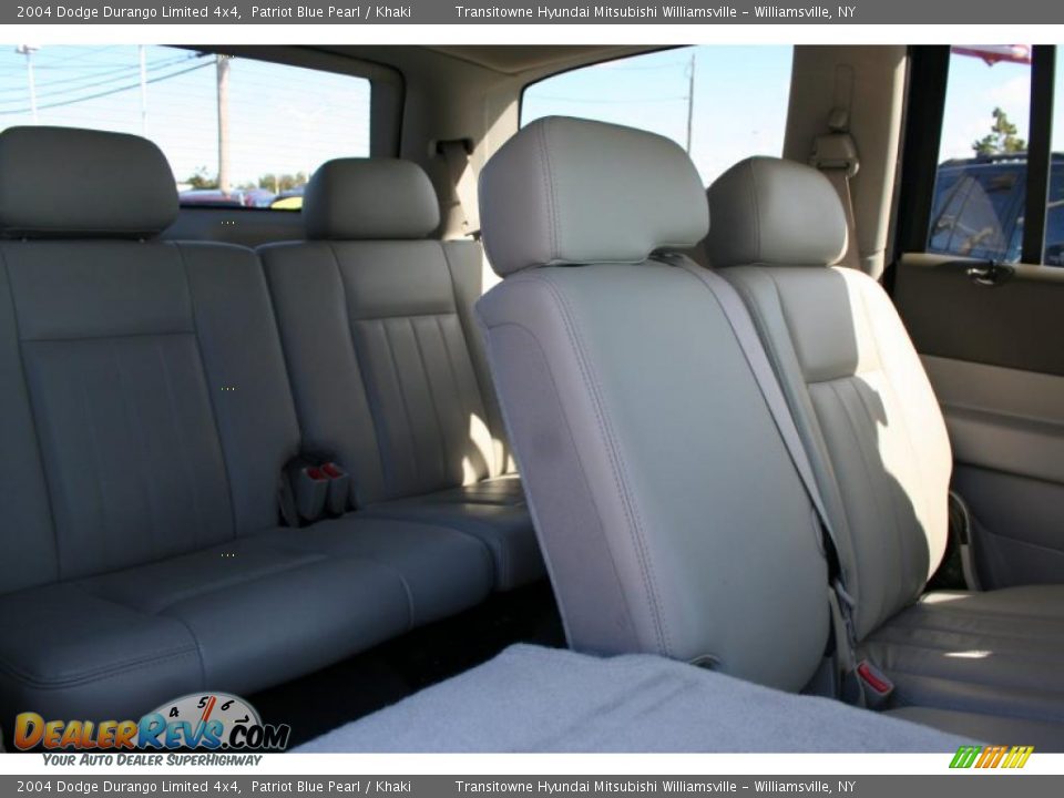 2004 Dodge Durango Limited 4x4 Patriot Blue Pearl / Khaki Photo #6