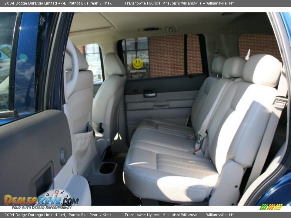 2004 Dodge Durango Limited 4x4 Patriot Blue Pearl / Khaki Photo #13