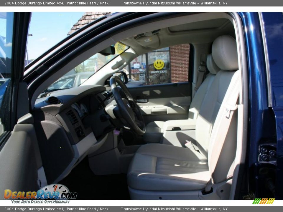 2004 Dodge Durango Limited 4x4 Patriot Blue Pearl / Khaki Photo #14
