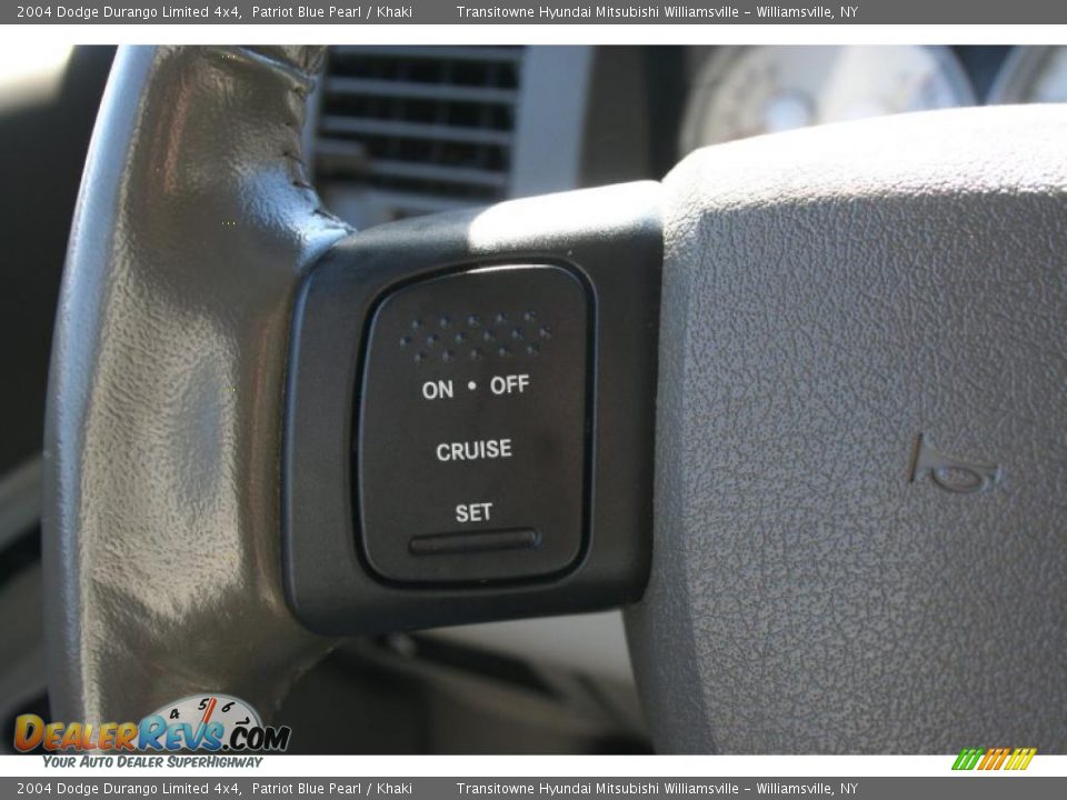 2004 Dodge Durango Limited 4x4 Patriot Blue Pearl / Khaki Photo #15