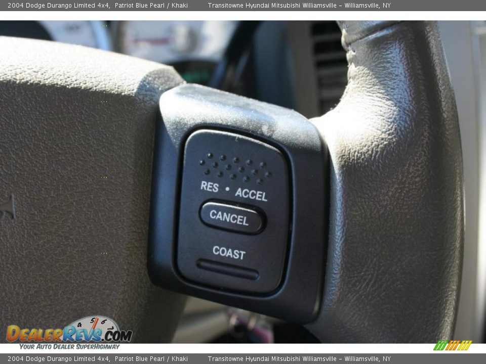 2004 Dodge Durango Limited 4x4 Patriot Blue Pearl / Khaki Photo #16