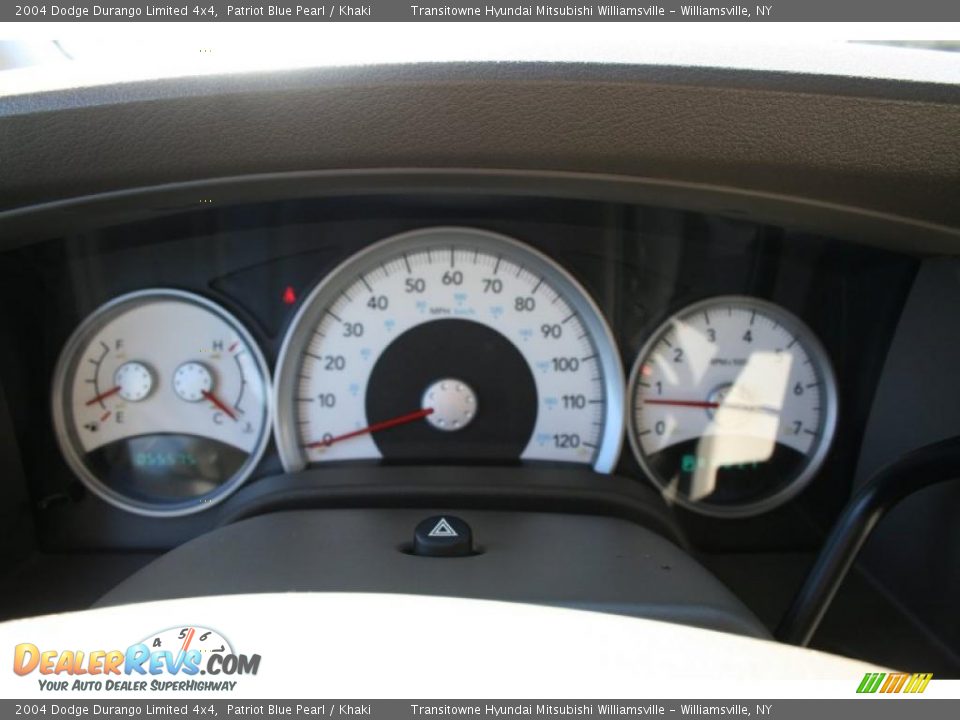 2004 Dodge Durango Limited 4x4 Patriot Blue Pearl / Khaki Photo #20