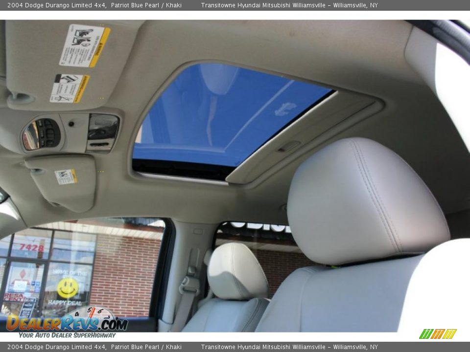 2004 Dodge Durango Limited 4x4 Patriot Blue Pearl / Khaki Photo #21