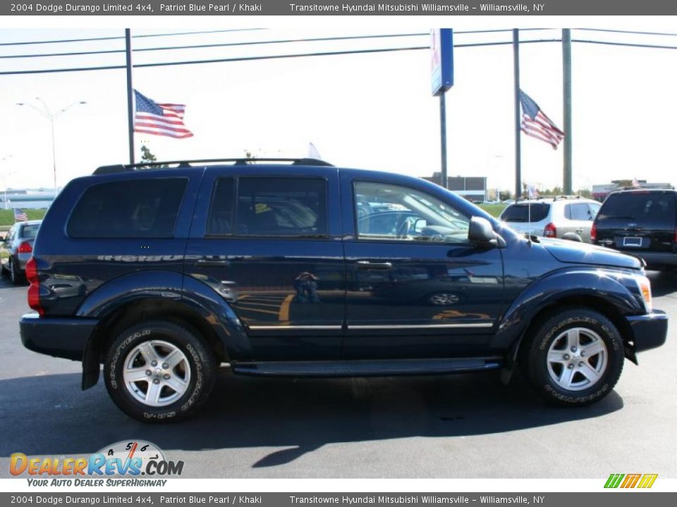 2004 Dodge Durango Limited 4x4 Patriot Blue Pearl / Khaki Photo #22