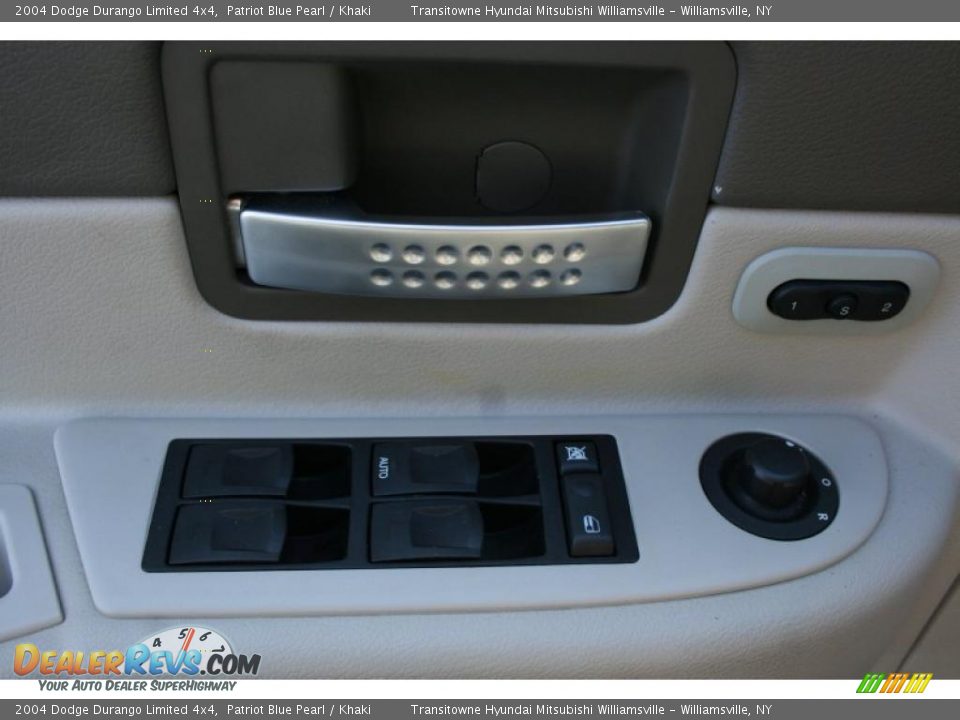 2004 Dodge Durango Limited 4x4 Patriot Blue Pearl / Khaki Photo #24