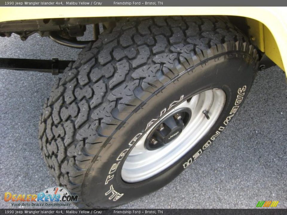 1990 Jeep Wrangler Islander 4x4 Malibu Yellow / Gray Photo #9