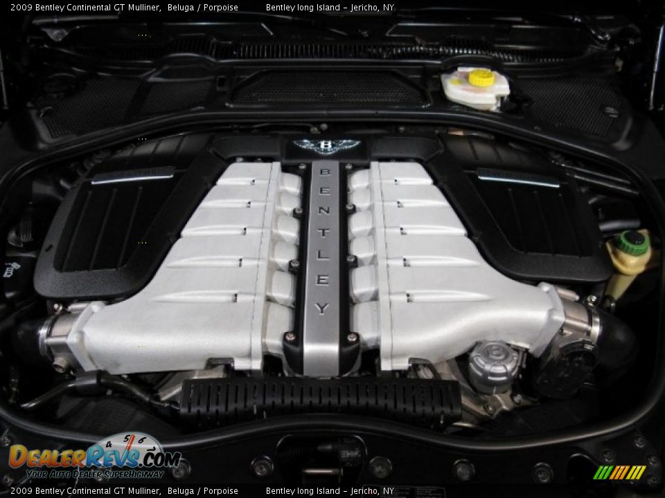 2009 Bentley Continental GT Mulliner 6.0L Twin-Turbocharged DOHC 48V VVT W12 Engine Photo #16