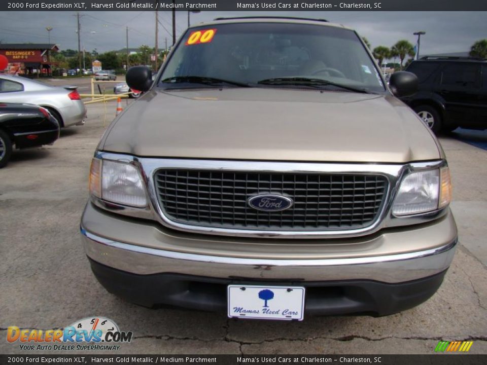 2000 Ford Expedition XLT Harvest Gold Metallic / Medium Parchment Photo #3