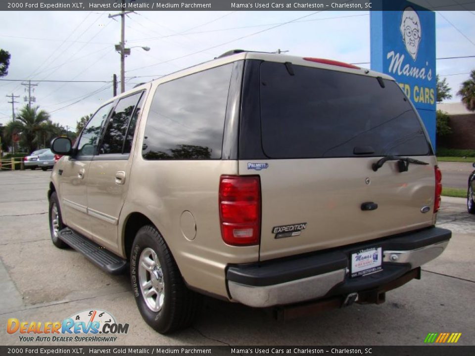 2000 Ford Expedition XLT Harvest Gold Metallic / Medium Parchment Photo #6