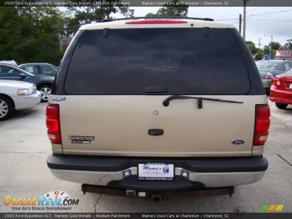 2000 Ford Expedition XLT Harvest Gold Metallic / Medium Parchment Photo #7