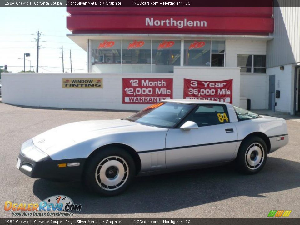 1984 Chevrolet Corvette Coupe Bright Silver Metallic / Graphite Photo #1