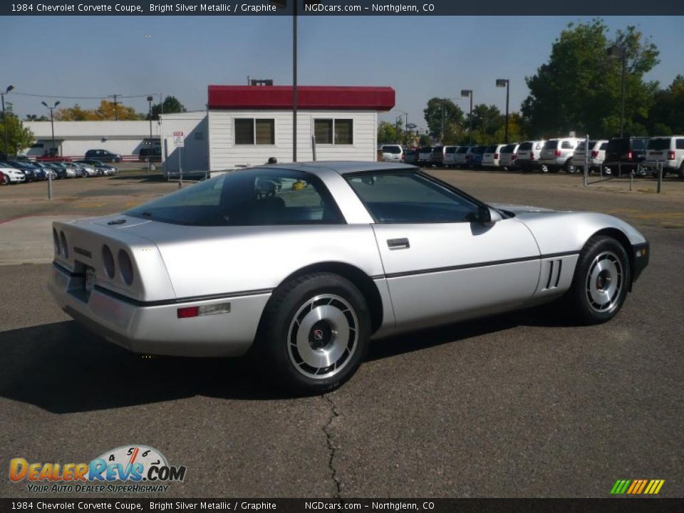 1984 Chevrolet Corvette Coupe Bright Silver Metallic / Graphite Photo #4