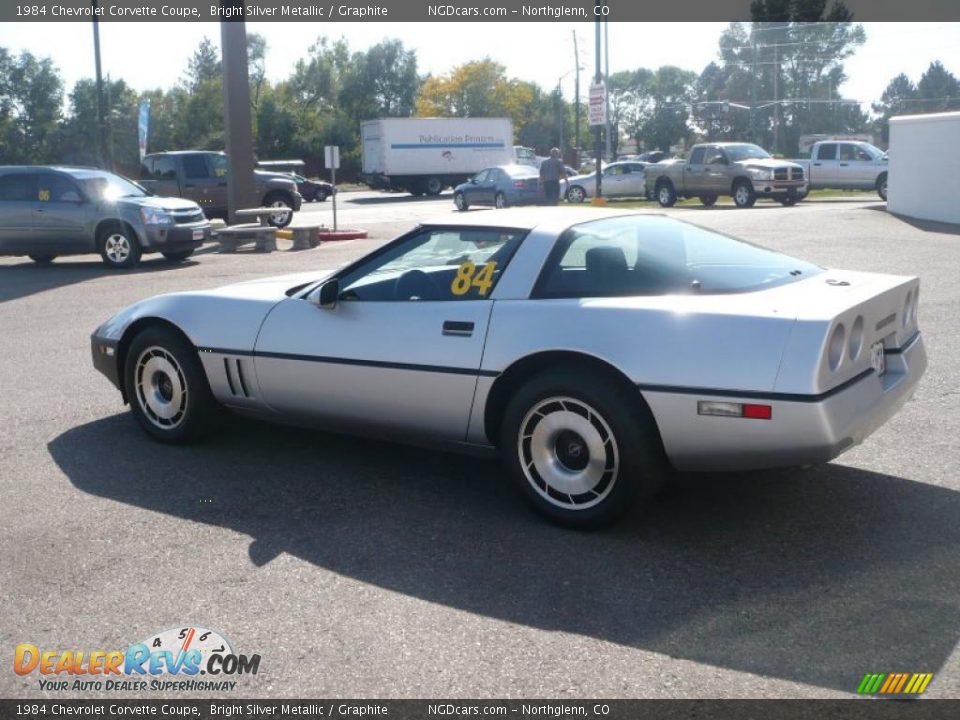 1984 Chevrolet Corvette Coupe Bright Silver Metallic / Graphite Photo #6
