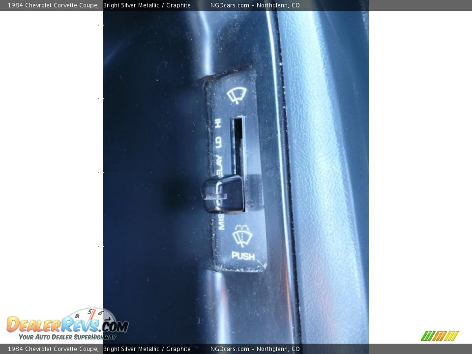 1984 Chevrolet Corvette Coupe Bright Silver Metallic / Graphite Photo #8