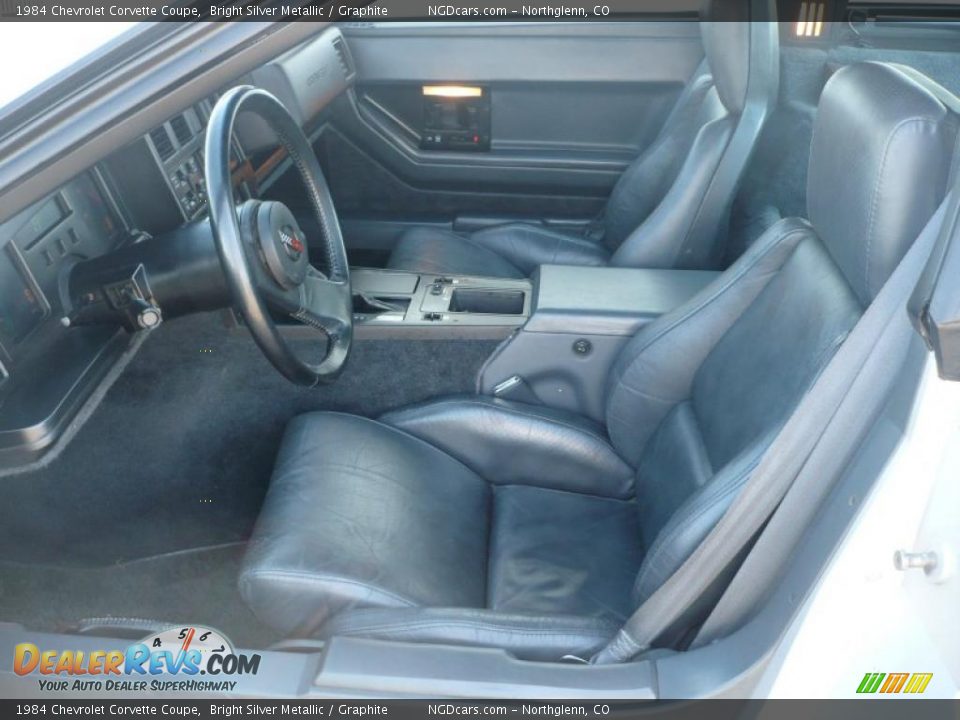 Graphite Interior - 1984 Chevrolet Corvette Coupe Photo #9