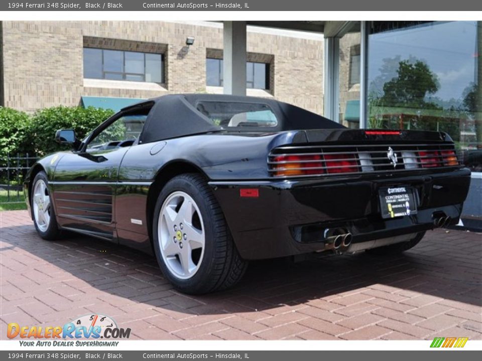 1994 Ferrari 348 Spider Black / Black Photo #7