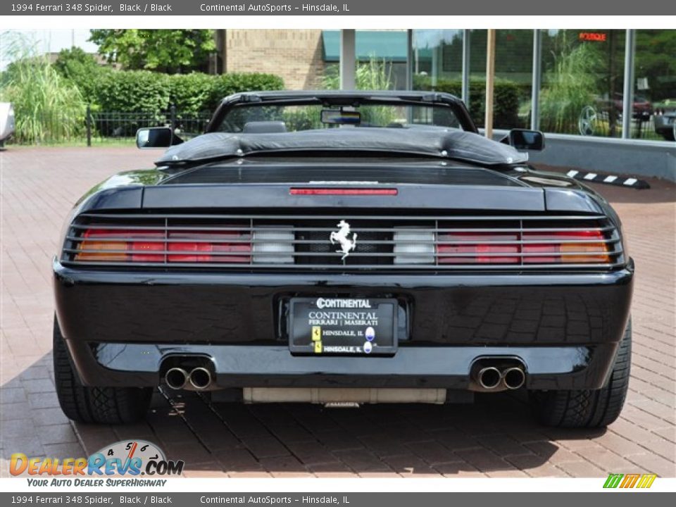 1994 Ferrari 348 Spider Black / Black Photo #10